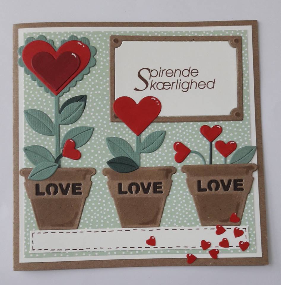 BLD1051 By Lene Die Cut/emb, Love Flower-6377