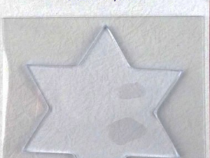 NMMP007 Nellie Snellen Mixed Media Transparent Plate Star-0