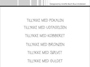 SBC057 Simple and Basic Stempel "Tillykke med ...."-0