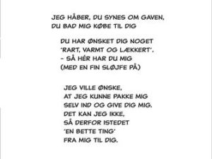 SBC065 Simple and Basic Stempel "Jeg håber du synes om gaven ...."-0