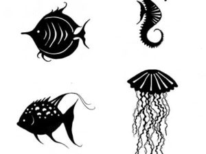 LAV170 Lavinia Stamps, Sea Creatures