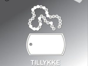 BLD1321 By Lene Die Cut/Emb, Dogtag