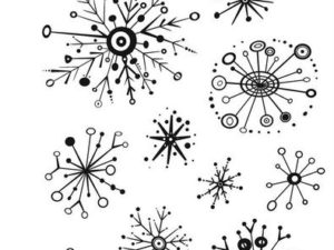 CMS417 Stampers Anonymous Tim Holtz, Retro Flakes