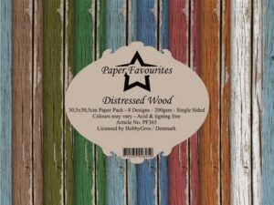 PF365 Paper Favourites, Papirsblok 30x30, Distressed Wood