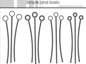 SBD163 Simple and Basic die, Decorative Dots Branches