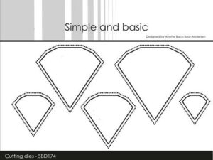 SBD174 Simple and Basic die, Outline Diamonds/Diamanter