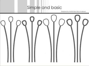 SBD176 Simple and Basic die, Decorative Drop Branches