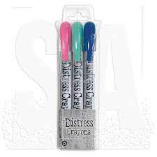 TDBK77190 Ranger Tim Holtz Distress Crayons sæt 12, 3 stk.