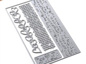 1866 Elizabeth Craft Design Die, Planner Essentials 40 - Number Border & Patterns