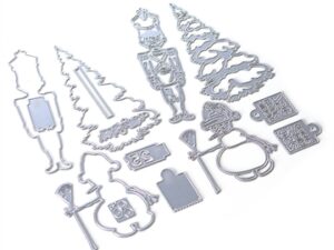 1809 Elizabeth Craft Design Die, Planner Essentials 34 - Christmas Figures