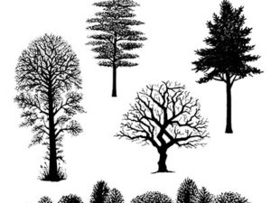 LAV219 Lavinia Stamps, Tree Scene