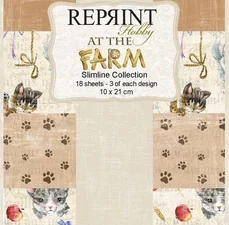 RPS018 Reprint Papir 10 x 21 Slimline, At The Farm