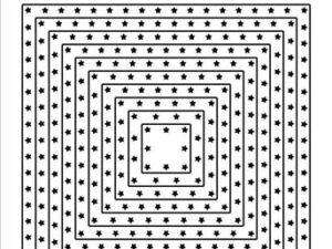 SBD193 Simple and Basic die, Star Framed - Square