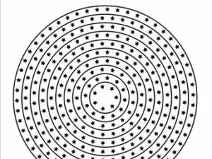 SBD195 Simple and Basic die, Star Framed - Circle