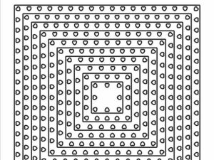 SBD207 Simple and Basic die, Heart Framed - Square