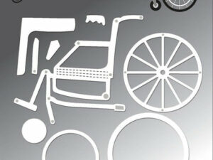 BLD1441 By Lene Die Cut/Emb, Wheelchair