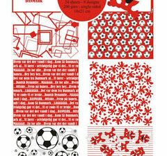 BLP213 By Lene Papirblok Slimcard 10 x 21 cm, Danmark