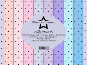 PF396 Paper Favourites, Papirsblok 30x30, Polka Dots # 1