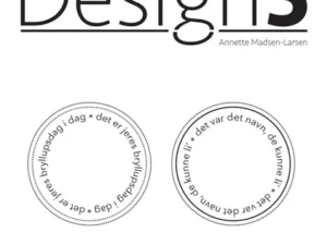 D5C081 Design5 Clearstamp, Tekststempel, Circles - bryllupsdag & navn