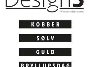 D5C082 Design5 Clearstamp, Tekststempel, Danske boxord