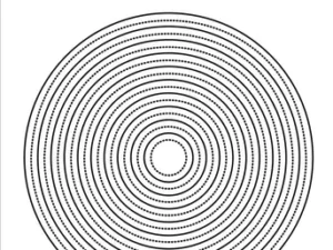 SBD219 Simple and Basic die, Single Pierced - Circle