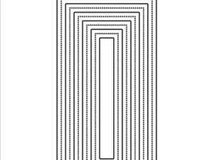 SBD220 Simple and Basic die, Single Pierced - Mini Slim