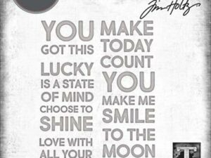 665925 Sizzix Die Tim Holtz Thinlits, Bold Text #2