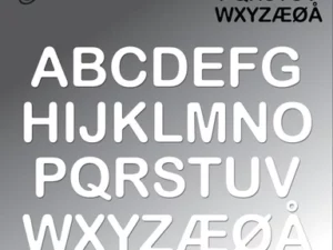 BLD1451 By Lene Die Cut/Emb, Alphabet - Upper Case