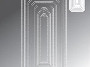 BLD1455 By Lene Die Cut/Emb, Rectangle - Slimcard