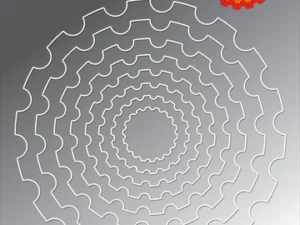 BLD1468 By Lene Die Cut/Emb, Frame - Round