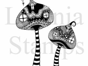LAV317 Lavinia Stamps, Zen Tall Mushrooms