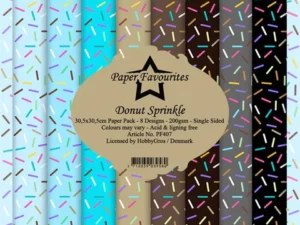 PF407 Paper Favourites, Papirsblok 30x30, Donut Sprinkle