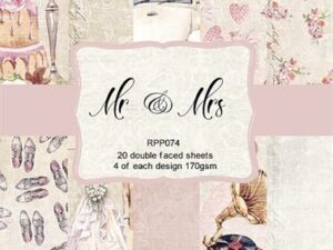 RPP074 Reprint Papir 15x15, Mr & Mrs