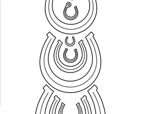 SBD238 Simple and Basic die, Horseshoe - Hestesko