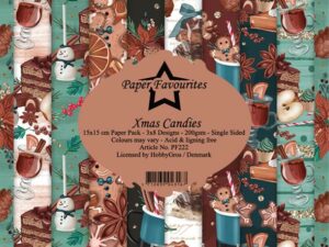 PF222 Paper Favourites, Papirsblok 15x15, Xmas Candies
