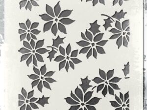 THS163 Tim Holtz Stampers Anonymous Stencil Layering, Tiny Poinsettia