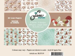 BLP319 By Lene Papirblok 30 x 30 cm, Winter is Coming