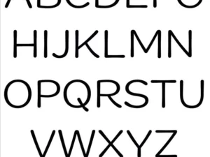 SBD253 Simple and Basic die, Funky Alphabet - Big Letters