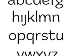 SBD254 Simple and Basic die, Funky Alphabet - Small Letters