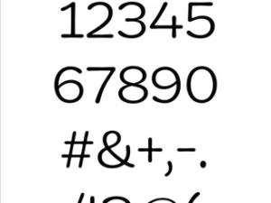 SBD255 Simple and Basic die, Funky Alphabet - Numbers & Signs
