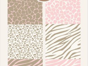 BLP220 By Lene Papirblok Slimcard 10 x 21 cm, Wild Baby - Rosa