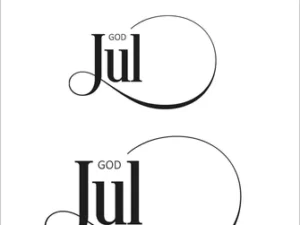 SBC137 Simple and Basic Stempel, God Jul