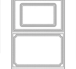 SBD241 Simple and Basic die, Giftcard - Envelope and card
