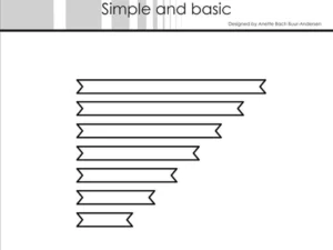 SBD243 Simple and Basic die, Banners Narow