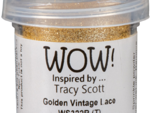 WS322R WOW! Embossing Powder, Embossing Glitters, Golden Vintace Lace - Regular