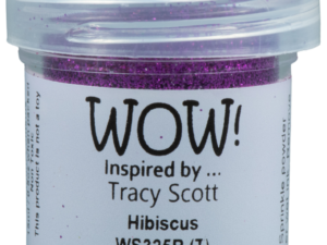 WS325R WOW! Embossing Powder, Embossing Glitters, Hibiscus - Regular