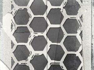 THS166 Tim Holtz Stampers Anonymous Stencil Layering, Brush Hex