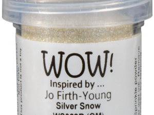 WS329R WOW! Embossing Powder, Embossing Glitters, Silver Snow - Regular