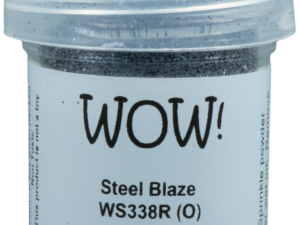WS338R WOW! Embossing Powder, Embossing Glitters, Steel Blaze - Regular