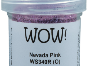 WS340R WOW! Embossing Powder, Embossing Glitters, Nevada Pink - Regular